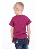 Jungen-T-Shirt mit Aufschrift, lila NDZ4446 – Online-Shop – Boutique